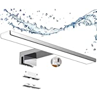 Los mejores  - Aogled Lámpara de Espejo Baño 40 cm 10W 820LM 230V Blanco Frío 6000K-Acero inoxidable IP44 Clase II Lámpara de espejo de…